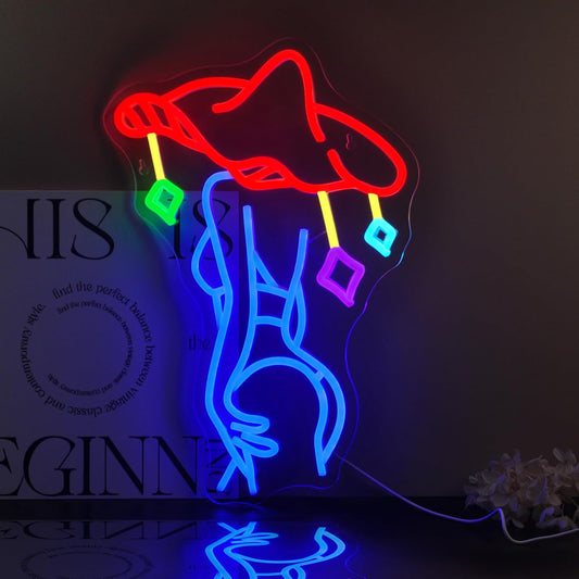 Lady Mushroom Neon Sign Led Neon Lights Neon Signs for Wall Decor Light Up Sign for Birthday Party Club Gift