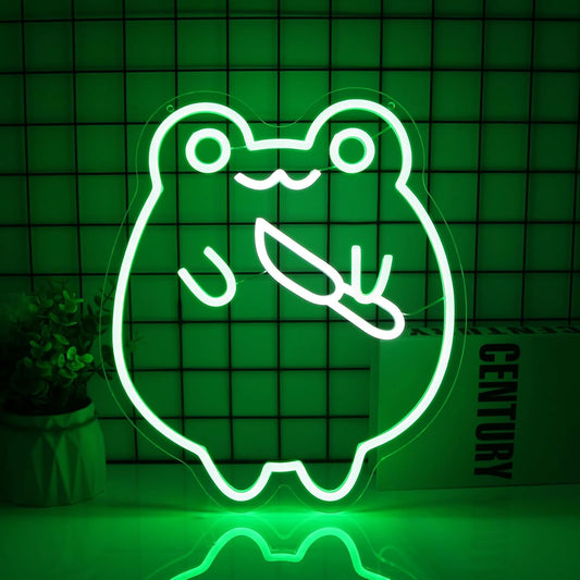 Frog Neon Sign Led Neon Lights Neon Signs for Wall Decor Light Up Sign for Birthday Party Club Gift