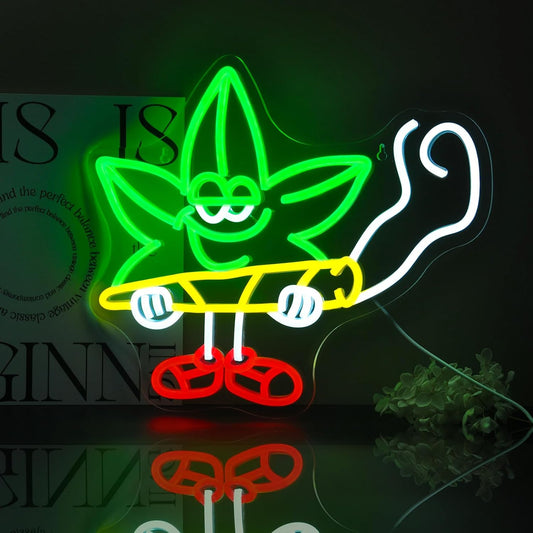 Leaf Neon Sign Led Neon Lights Neon Signs for Wall Decor Light Up Sign for Birthday Party Club Gift