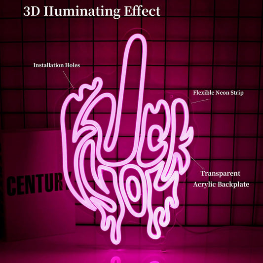 Neon Sign Led Neon Lights Neon Signs for Wall Decor Light Up Sign for Birthday Party Club Gift